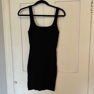 Vici black mini sweater tank dress